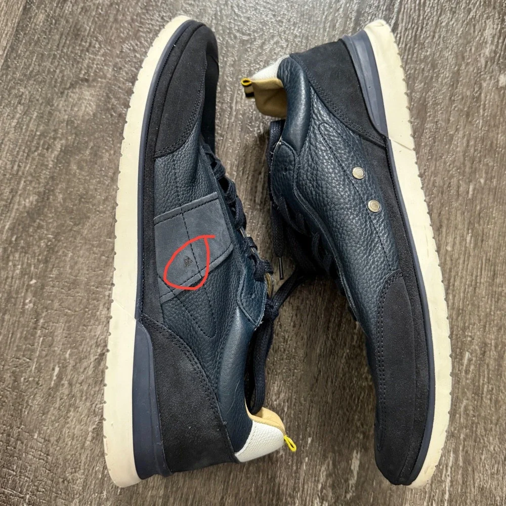 Rodd‎ & Gunn Men's Leather Suede Navy Casual Sneakers Size 43 EU 10 US